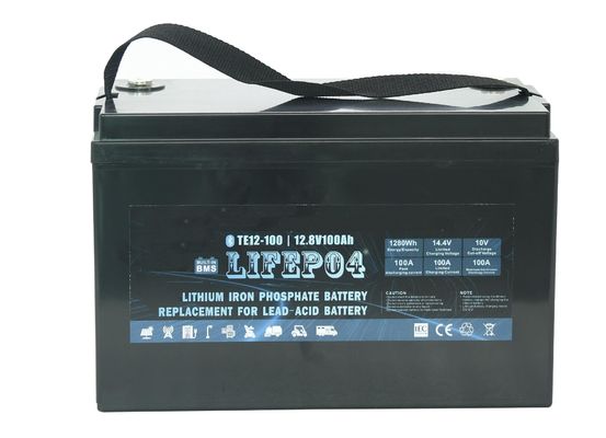 보조 전력을 위한 가지고 다닐 수 있는 ABS 12v 100ah 리튬 Lifepo4 배터리