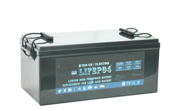 보조 전력을 위한 가지고 다닐 수 있는 24V 100AH Lifep04 리튬 배터리